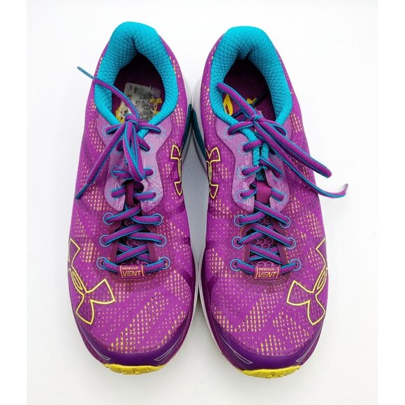 Under Armour Womens Charged Bandit  Running Shoes Sneakers Sz 8 Purple - Picture 1 of 9